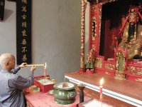 Lu Ban Shrine in Macao with Shrine Guardian