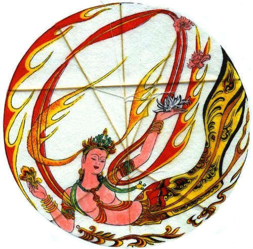 Apsara with Flower and FireTail